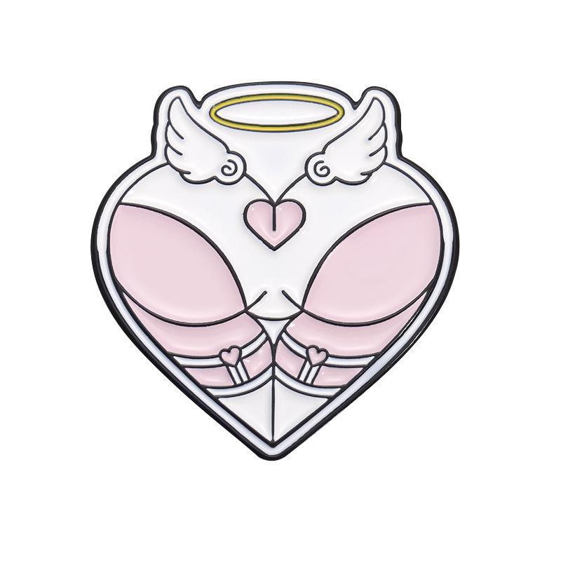 Brooch Cartoon Trendy Collection In Pink With Fun Letter Designs Perfect For Statement Accessories And Gifts