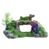Akvarium Mountain View Rockery Hiding Cave Ornament Fish Tank Decoration