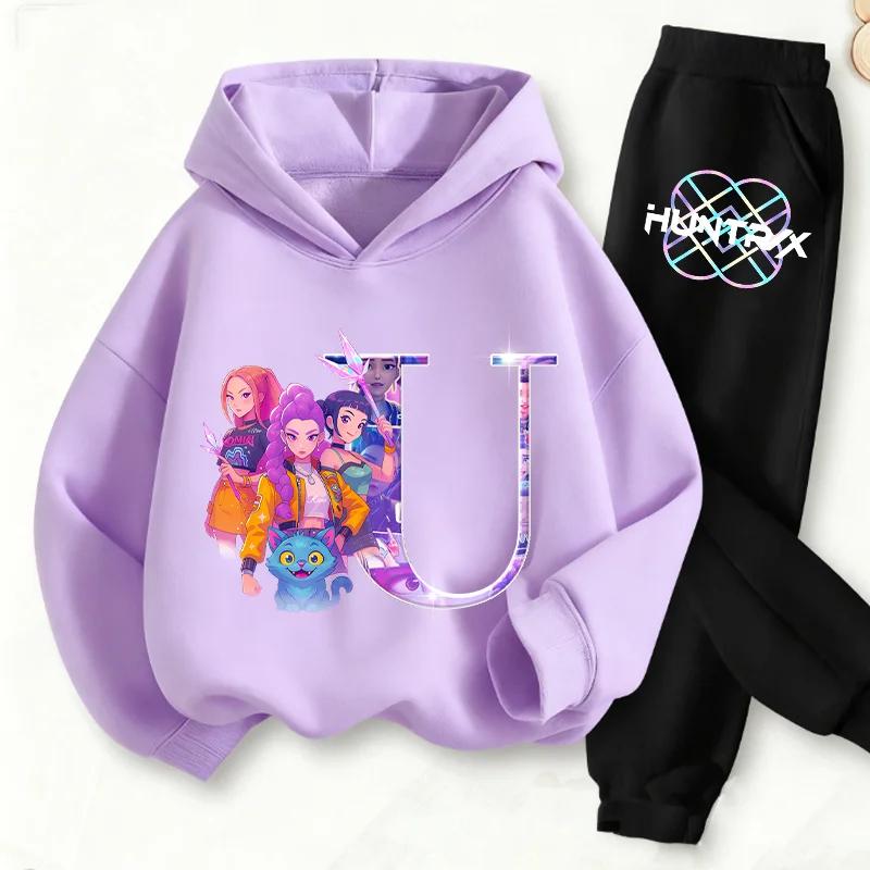 

Clothing Sets Girls Set Printed Casual Hoodie Sweatshirt Girls Fashion Kids Clothing Sportswear 130