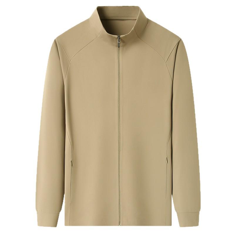 Men's Trendy Stand Collar Jacket for Spring/Autumn – Seamless, Lightweight, Fashionable Outdoor Casual Wear