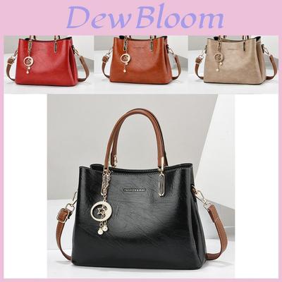 Elegant 2024 New Women's High Capacity Tote Bag Stylish Shoulder Bag For Moms In Khaki Burgundy Black Green And Mustard Yellow