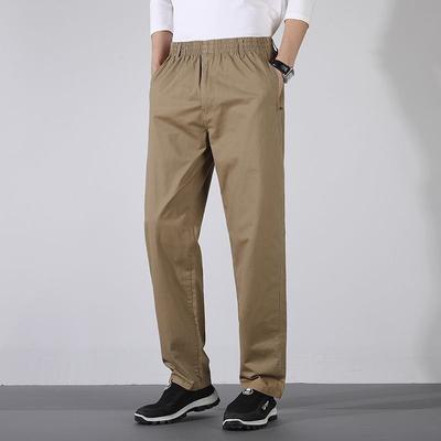 Pure Cotton Men's Casual Pants Trousers Plus Outdoor Sports Pants Loose Spring Autumn Men's Trousers