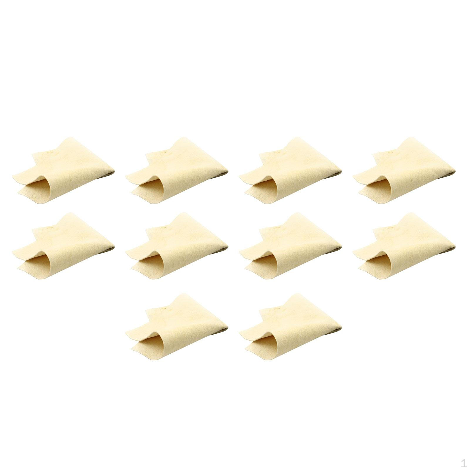 10 Pieces Jewelry Wipe Cloths Polishing Cloth Remover for Gemstones