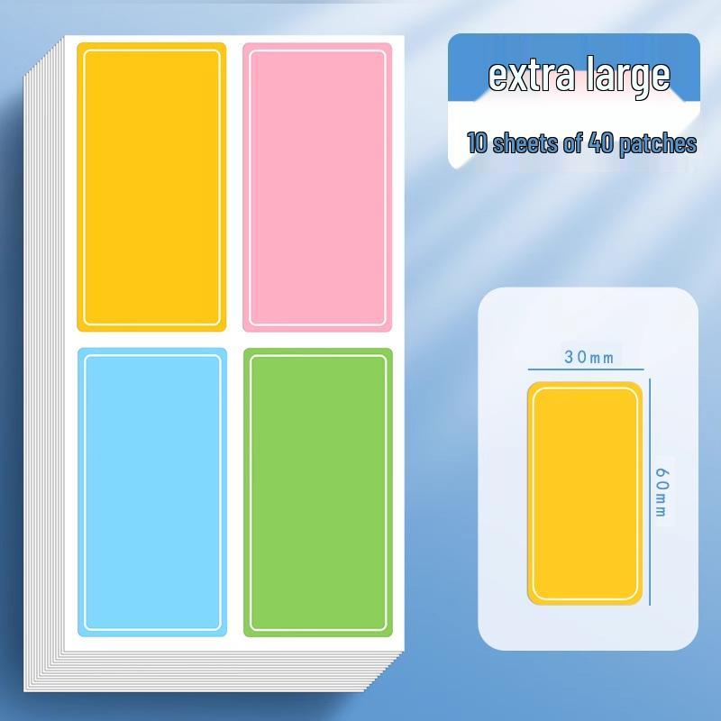

Colorful Waterproof Self-Adhesive Name & Date Label Stickers for Handwritten Food Identification