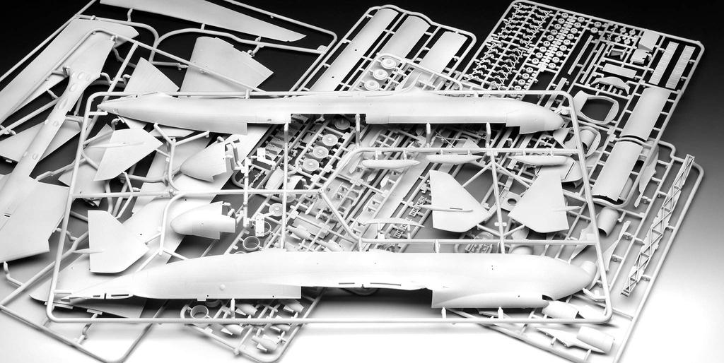 Nemecká úroveň Antonov Mriya veľké dopravné lietadlo plastový model 04958 1/144 An-225