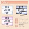 Message Board Light A4 Size X 22cm X LED Table Lamp Yuzuyu_shop Box, (30cm 4cm), Alphabet, English, Interior, Lighting, (Pink)
