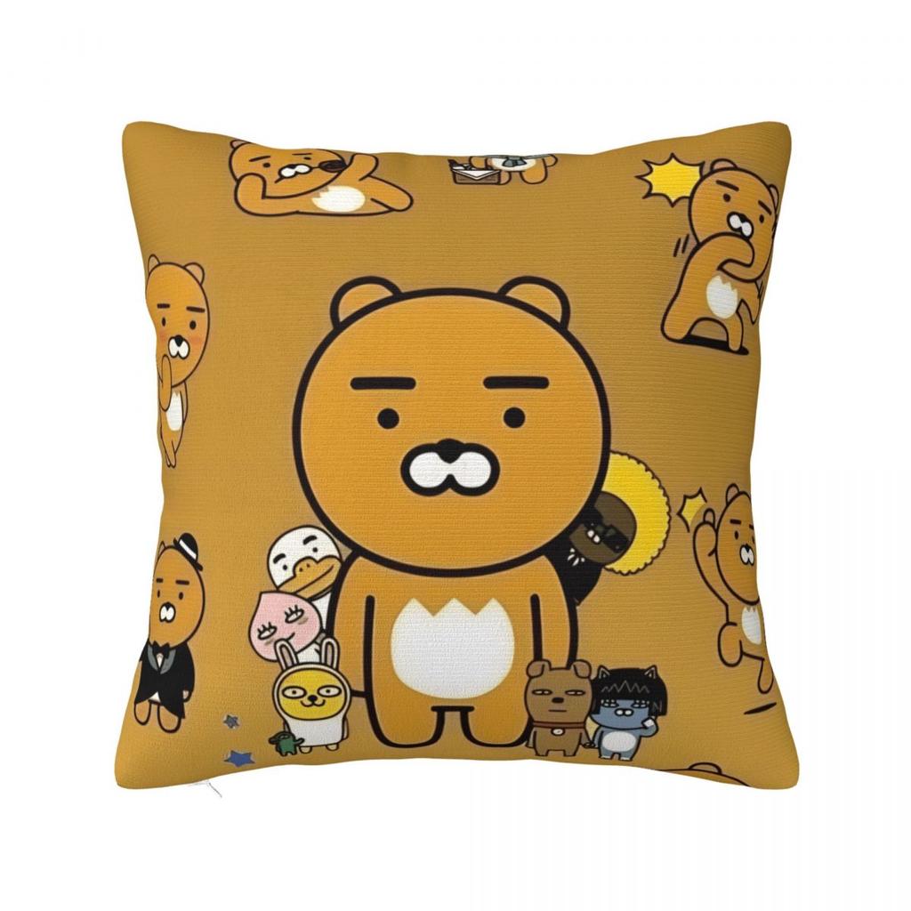 K-Kakaos F-Friends Apeach Heart Pillow Cover Fashion Pillow Case For Sofa Home Decoration Cushion Cover Soft Graphic Pillowcases