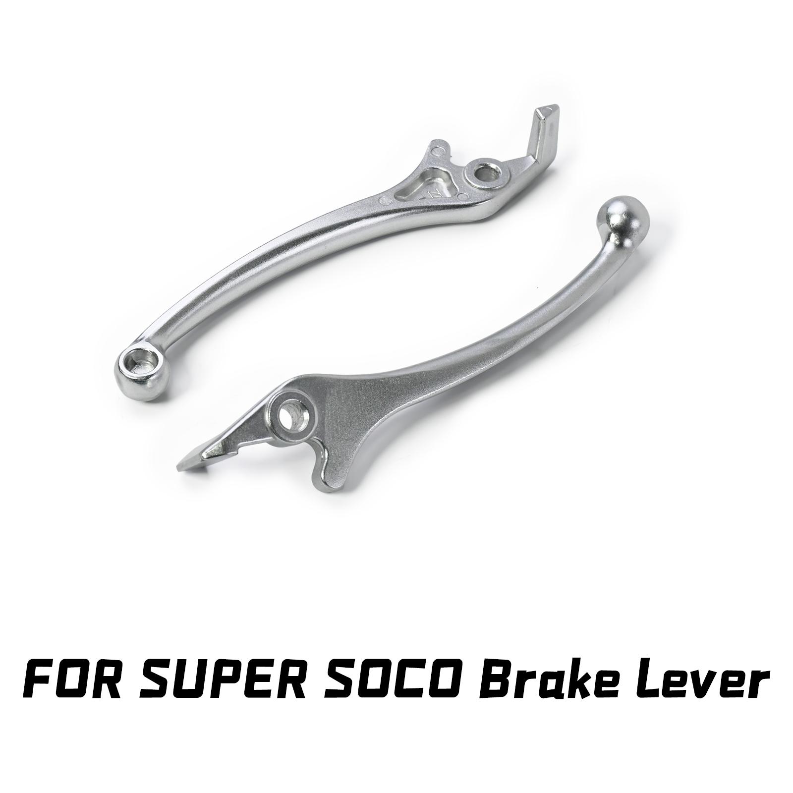 For Super SOCO TC Silver Brake Level Left and Right Brake Level Electric Dirt Bike for SOCO TC Original Motorcycle Accessories Brake Level