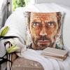 House MD Square Pillowcase Cushion Cover Pillow Case Throw Pillow Cover for Home Sofa Living Room