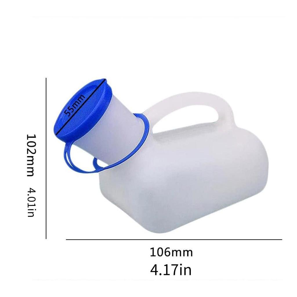 1000 ML przenośnego pisuaru awaryjnego z uchwytem, dostępne dla mężczyzn i kobiet przenośne toalety