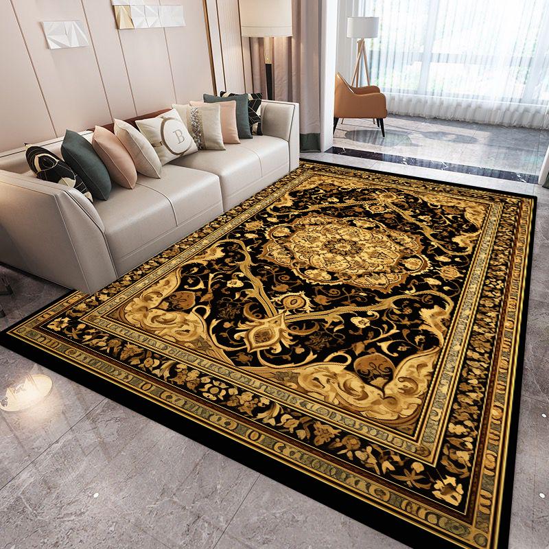 Große Größe Perserteppich Wohnzimmer Luxus Heimdekoration Teppiche Rutschfest Schlafzimmer Weiche Matte Waschbar Couchtisch Lounge-Teppiche