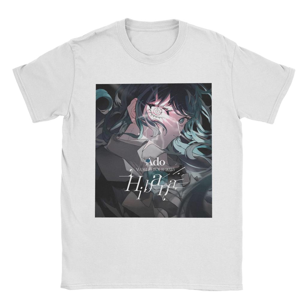 Fashion Ado WORLD TOUR 2025 Hibana  T Shirt For Unisex  Cotton Tee Shirt Short Sleeve Clothes