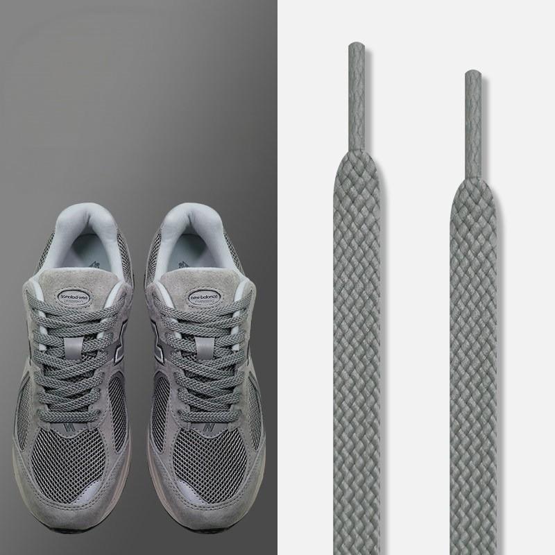 NEW Flat Shoelaces Classic Shoe Laces Off Sneaker Solid Neutral Color Replacement Shoe Strings Suitable for Sneakers Dad Shoes
