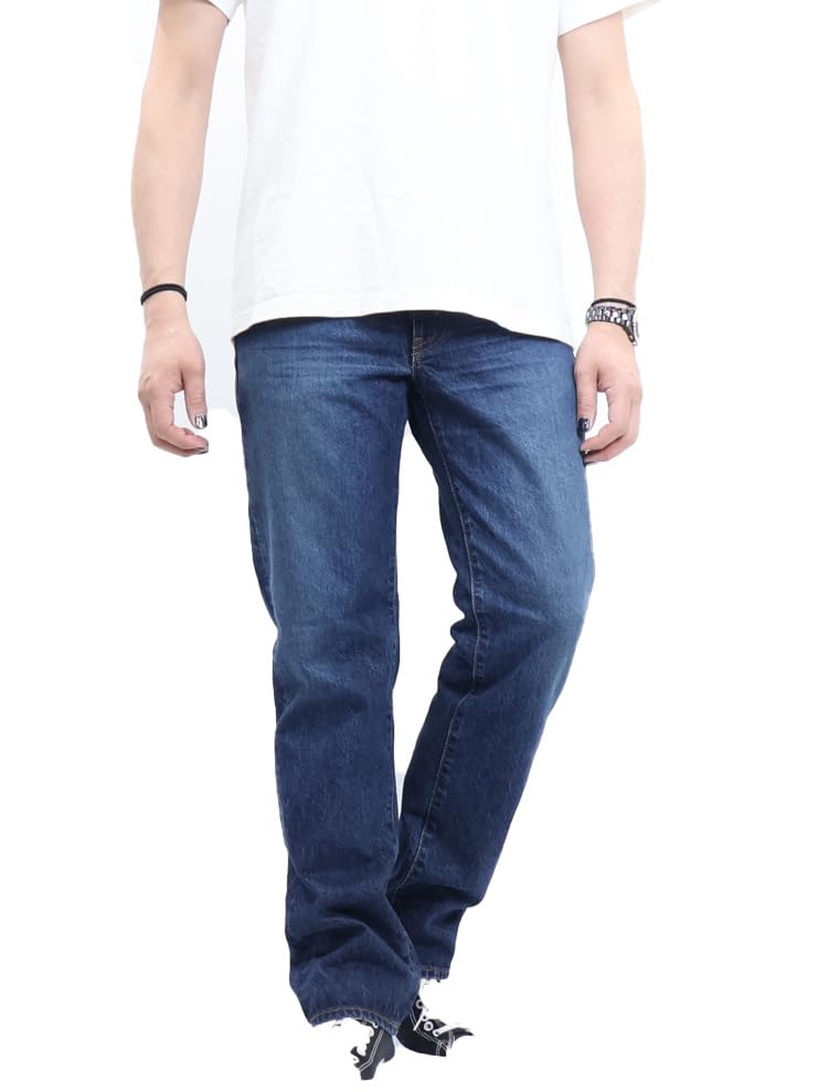 Edwin Jeans 503 Regular Straight Denim Made in Dark Blue Pants, Japan, 100% Cotton, Men's,