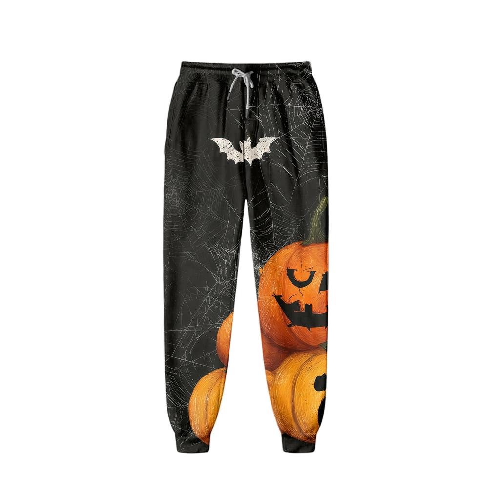 Toddler and Kids Fashion Hooded Halloween Print Set with Pockets for Boys Girls