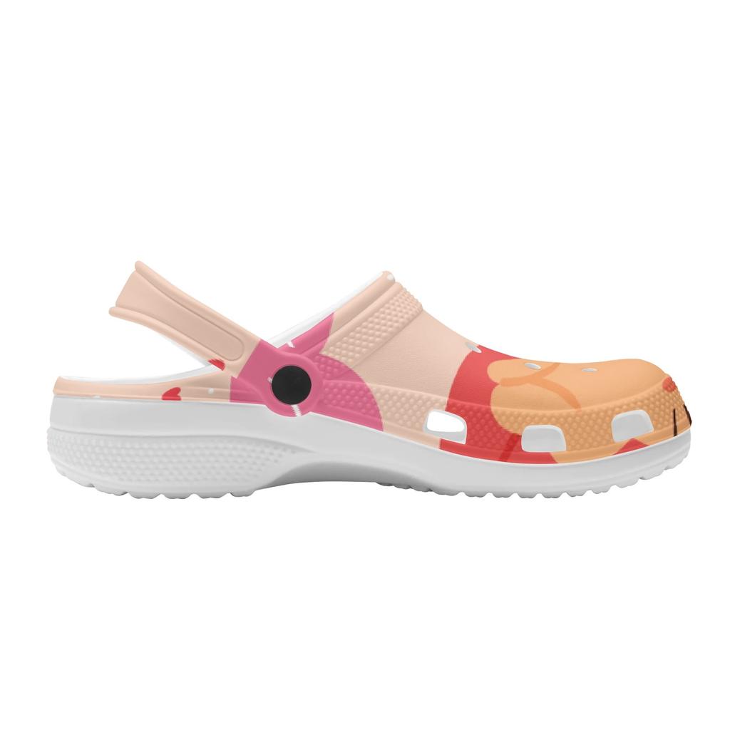 Colorful Pattern EVA Clogs Men Women Easy Clean Lightweight Slip On Casual Footwear Soft Sole Summer Sandals Summer Daily Wear