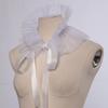 Vintage Ruffle Detachable Neck Collar Medieval Victorian Chokers Neck Ruff Shawl