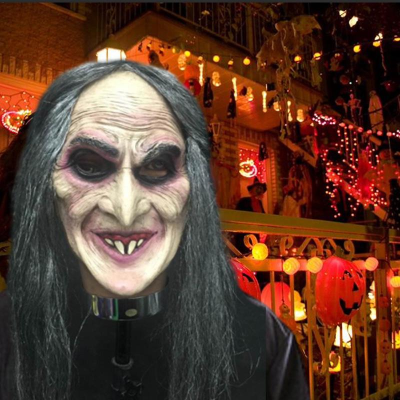 Gruselige Requisiten Spoof Horror Horror Maske Maskenball Zombie Masken Halloween Dekoration Halloween Gesichtsabdeckung Leichtes Trickspielzeug