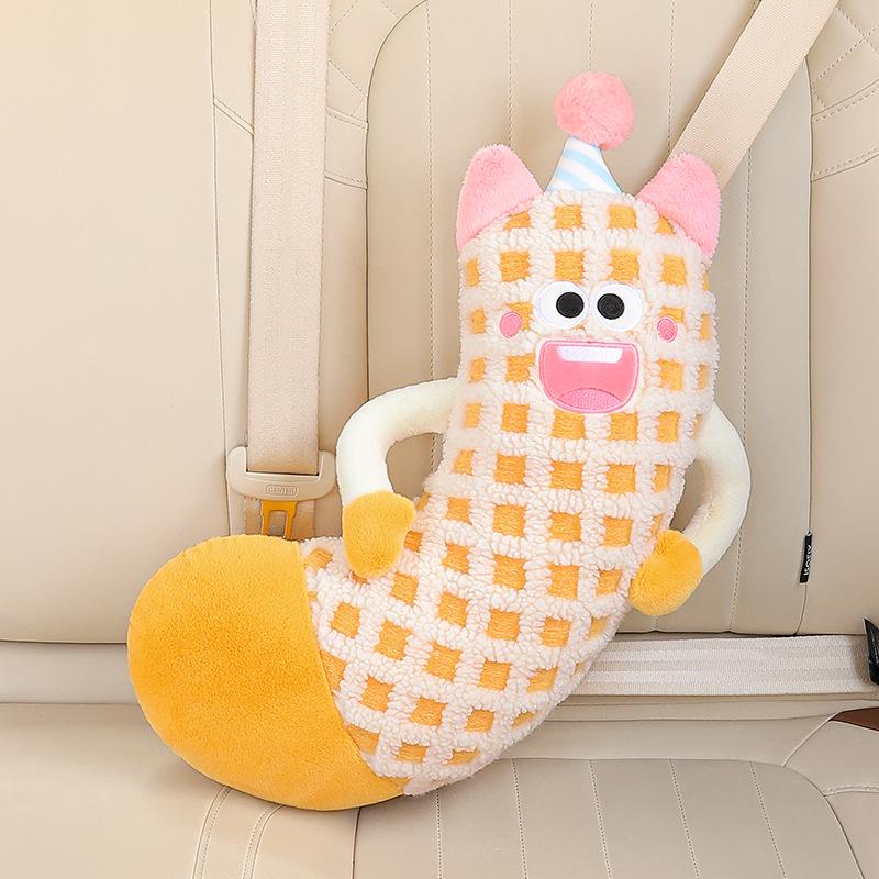 Cartoon Neck Pillow & Shoulder Cover for Children’s Car Seatbelt