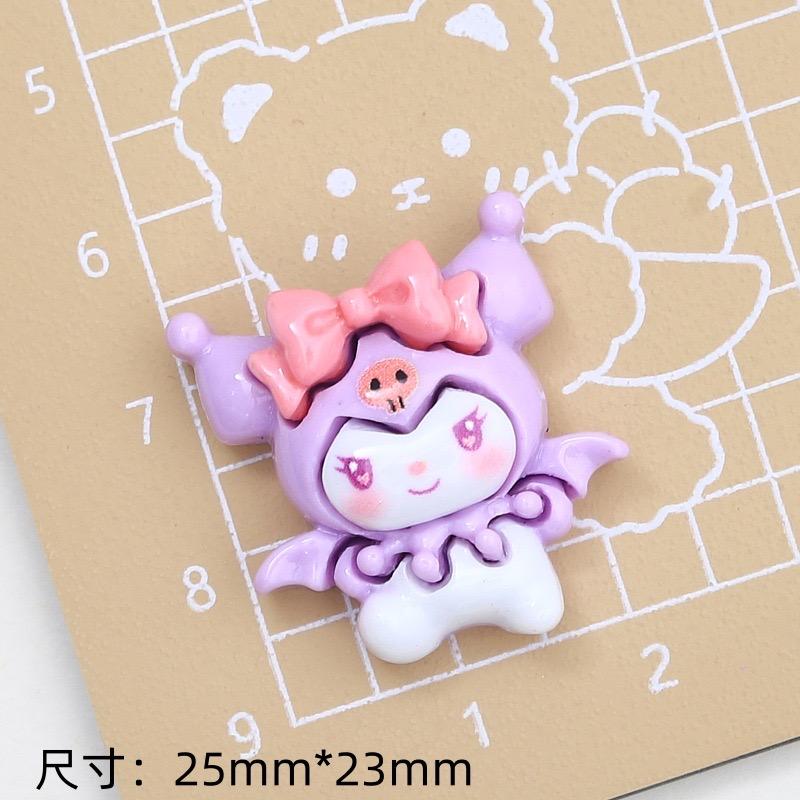 10 Pcs New Kawaii Cartoon Kitten, Puppy, Rabbit Resin Flat Back Scrapbook Figurine Diy Bow Decor Accessories Crafts A6