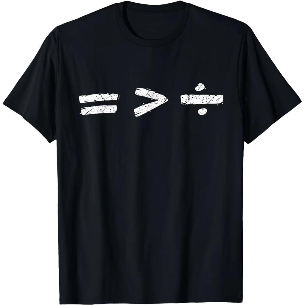 Positive Love Fear Do The Math Test Day Testing T Shirt Men Cotton Humor Streetwear Tee Shirt Short Sleeve Unisex Loose Clothing