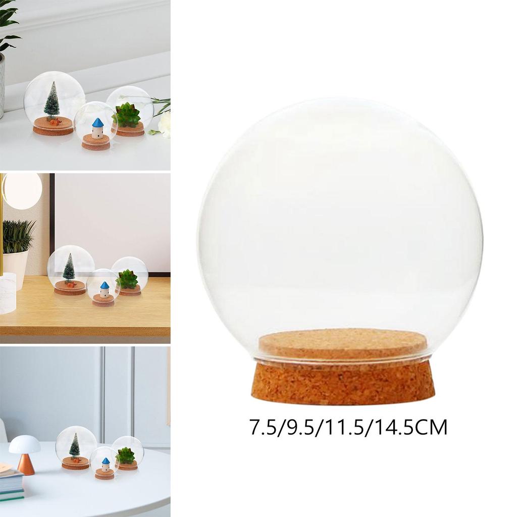 Glasglocke mit Sockel Valentinstagsdekoration Glasglocke Glaskugelglocke