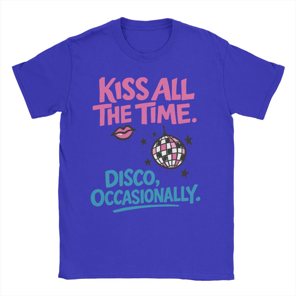 Kiss All The Time Harrys Album TShirt Men Women Styles Novelty Pure Cotton Tee Shirt Short Sleeve T Shirt Gift Idea Clothing