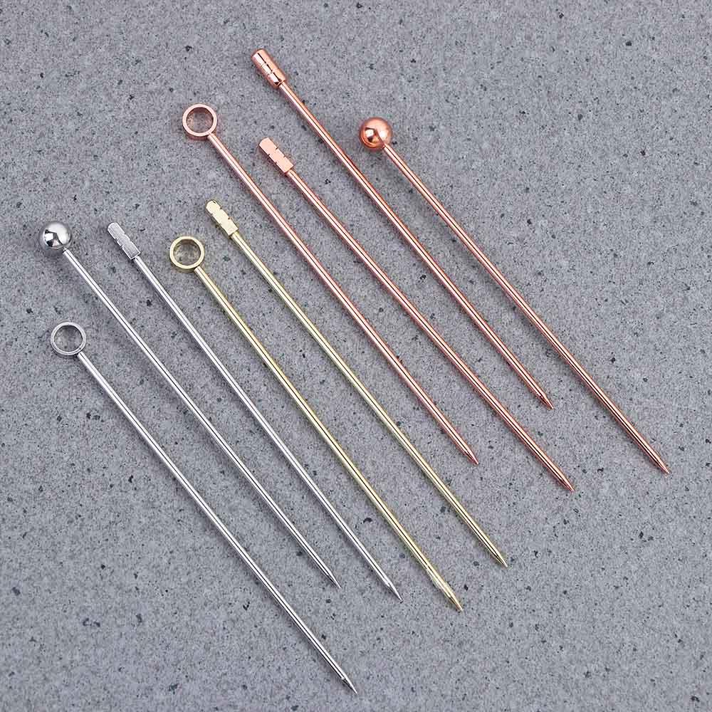 Reusable Kitchen Tools For Drinks Decoration Cocktail Picks Fruit Fork Toothpicks Fruit Sticks