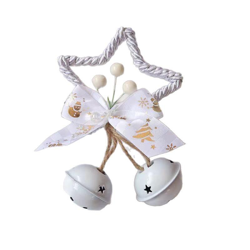 Christmas Trinkets Holiday Atmosphere Christmas Tree Pentagram Bow Bell Snowball DIY Pendant