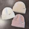 Women Beanie Knitted With Warm Breathability Mink Fabric For Daily Use