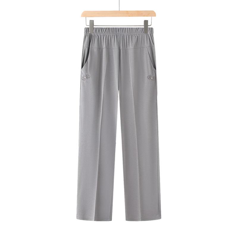 Elderly Women's Summer Loose Straight Leg Pants