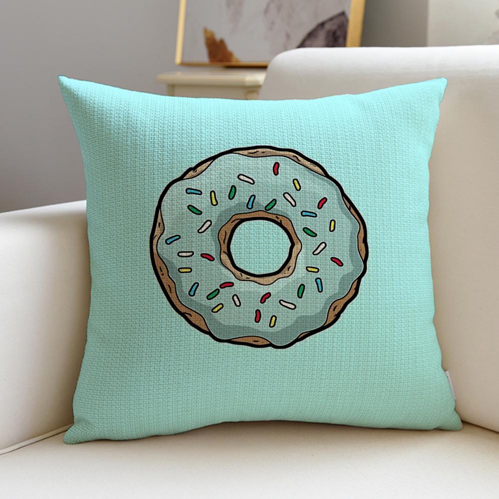 Sugary ddonutS Cushion Cover Pcs Linen Throw Pillow Covers X X Modern Home Decor