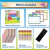 D-FantiX Reward Chart for Kids - Pad with 27 Chore Charts, Magnetic Behavior Chart for Kids at Home, Sticker Chart to Motivate Responsibility and