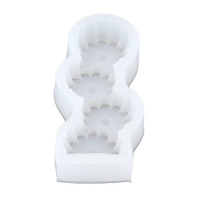 Candle Molds Silicone Easy Demoulding Food Grade Silicone DIY Chocolate Cake Mould for DIY Crafts Home Decoration