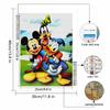 5D DIY Diamond Art Painting Kits for Adults, Master Tang and Mickey Mouse Full Round Crystal Diamond Kits for Beginner for Home Wall Decorate