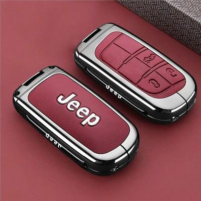 For Renegade Commander Cherokee Grand DODGE JCUV Fiat 500X Car Key Case Cover Protective Keychain Key Bag Accessories