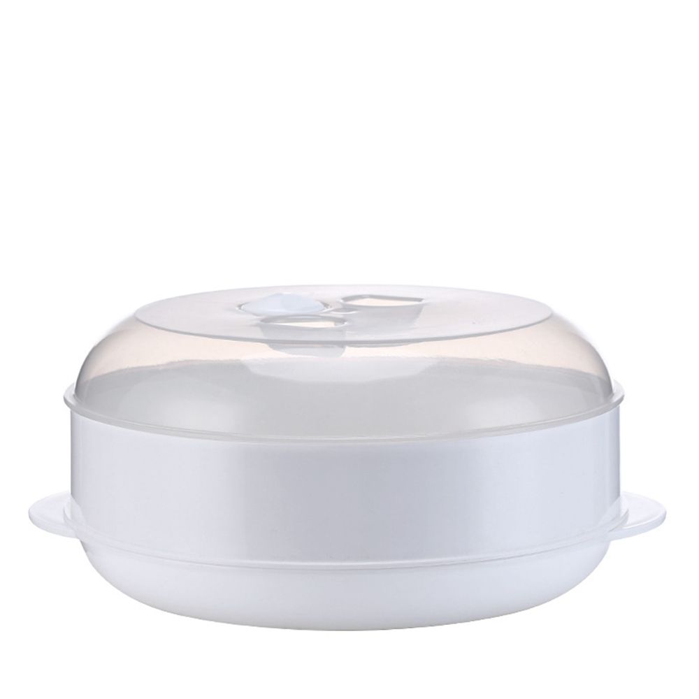 

Pot 1/2 Tier With Lid Eco-friendly PP Utensils Fish Kitchen Steamer Pot Microwave Steamer Cooking 1 layer