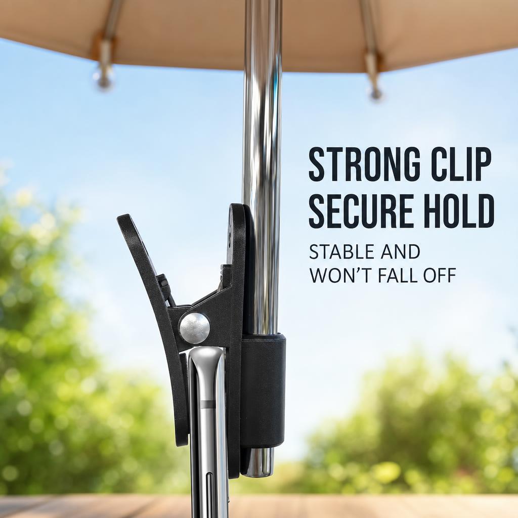 Mini Handless Umbrella Car Mobile Phone Parasol Cute Toy Umbrella with Its Own Clip Advertising Logo Customization