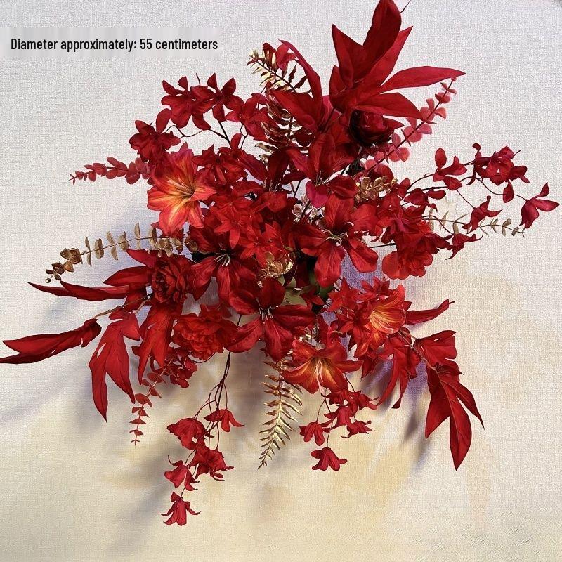 Wedding Engagement Silk Flower Eucalyptus Table Runner - Floral Art Decoration