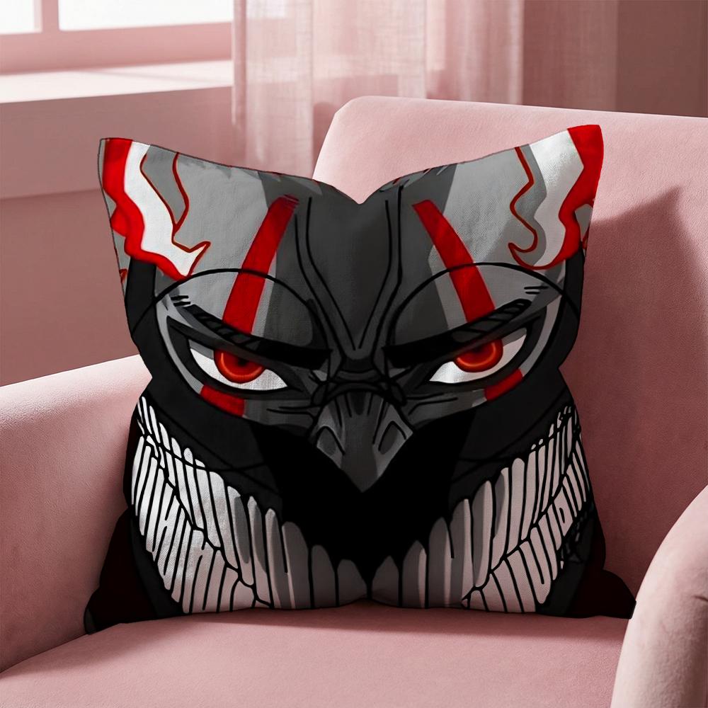 Anime D-Dandadan Cushion Cover Multi-Scene Pillow Cover for Home & Car - Reversible, Soft & Durable for Daily Use