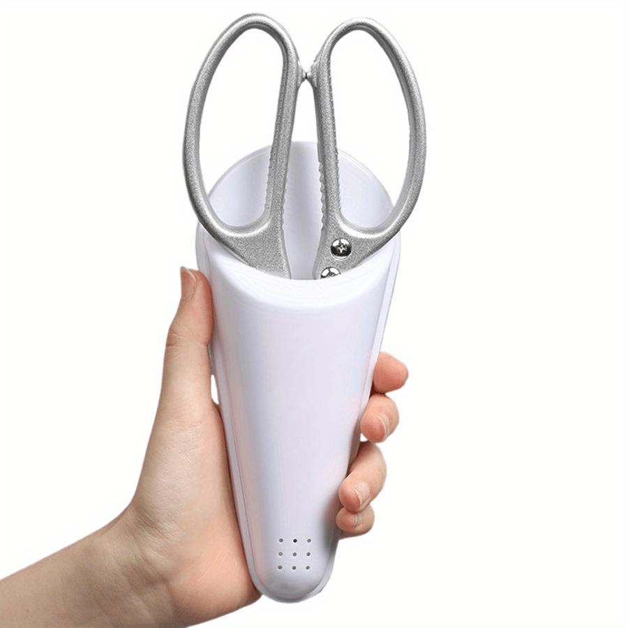 1pc Magnetic Scissors Rack for Refrigerator Wall-Mounted Plastic Storage Organizer with Strong Magnetic Back Plate Space-Saving Kitchen Tool Holder