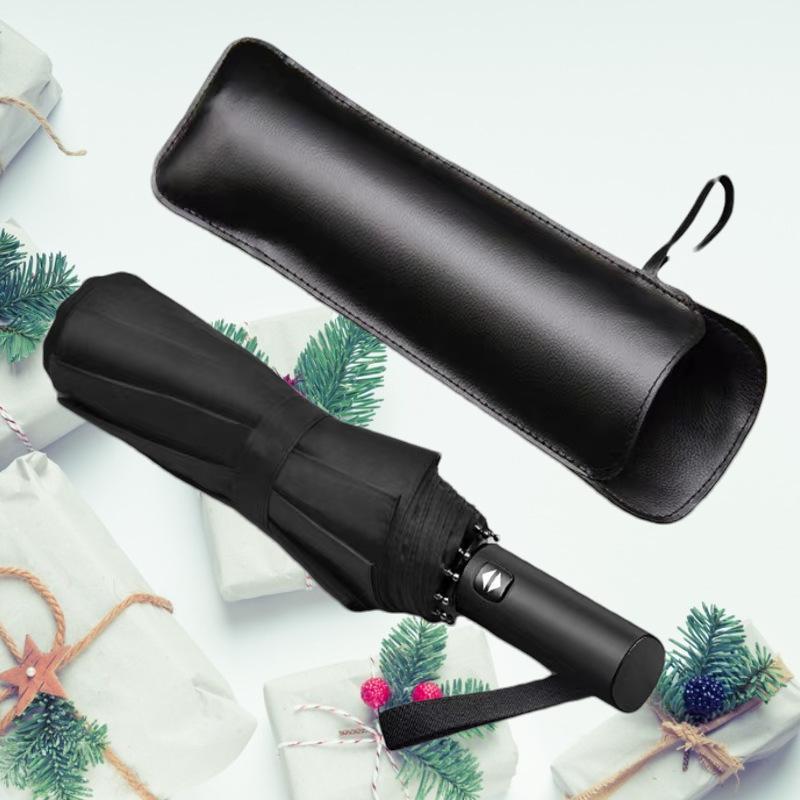 Waterproof Portable Umbrella Cover PU Leather Colorful Leakproof Holder for Folding Umbrellas Outdoor Travel