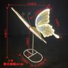 New Wedding Decoration Open and Closed Luminous Butterfly Hall Ceiling Wing Pendant Stage Hotel Road Lead LED Light Props Supply