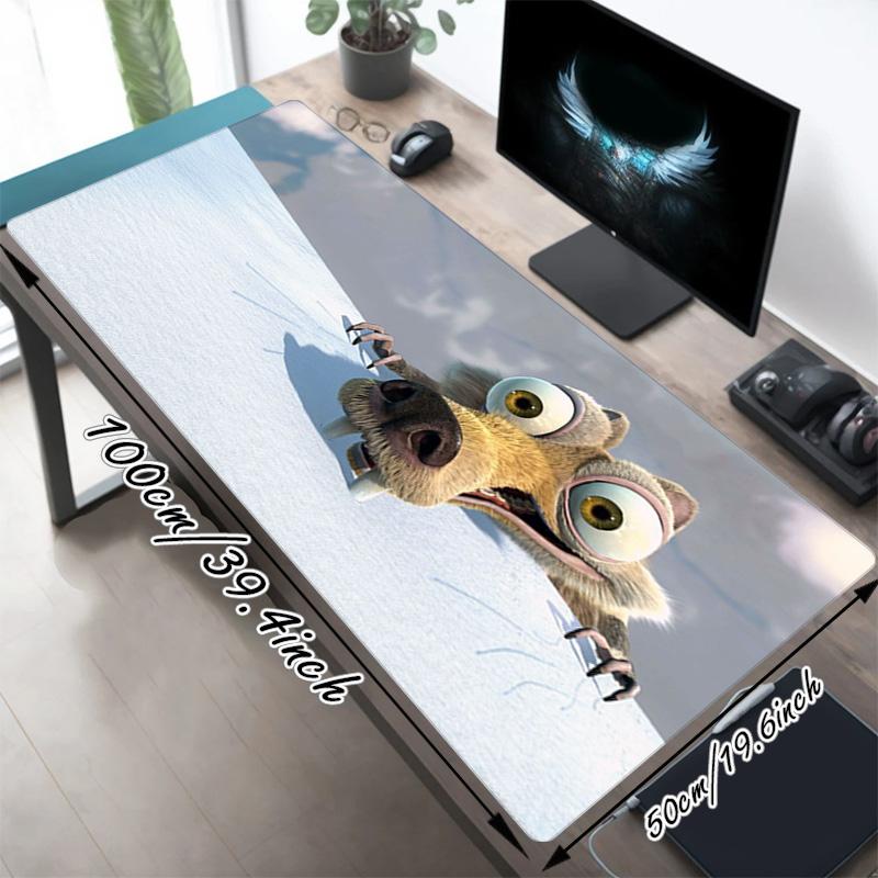 Ice Age Xl Gaming Mouse Pad Nonslip Rubber Base Stitched Edge Waterproof Desk Mat For Pc Laptop Gamer Office Computer Accessories C929118