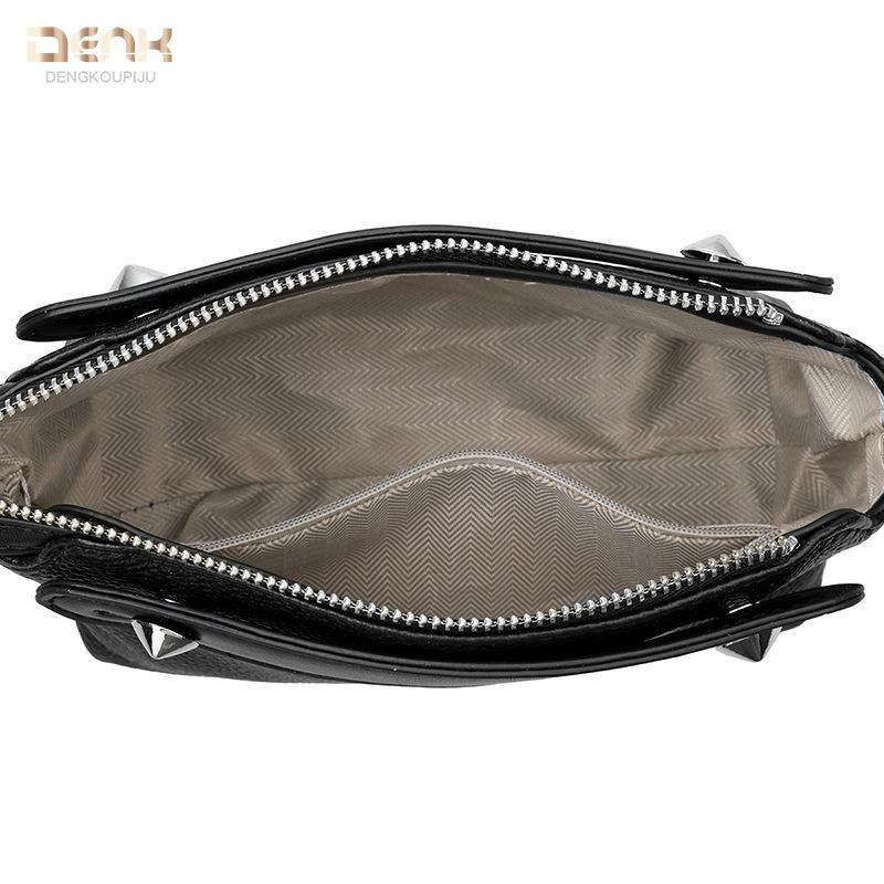 Real cowhide women's bag fashionable and casual large-capacity handbag first-layer cowhide shoulder messenger bag