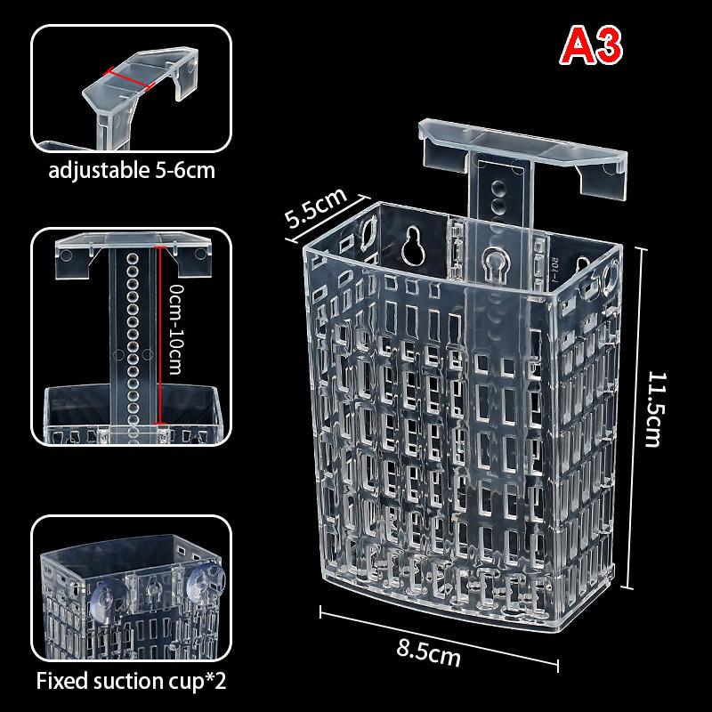 Fish Tank Hydroponic Basket Aquarium Water Plant Landscape Holder Turtle Pond Planting Hanging Basket Fish Tanks Decoration