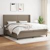 Maison Exclusive - Lattenrost mit Matratze Taupe 200x200 cm Stoff