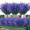 Lavender Flocking Wheat Ears Artificial Potted Plant - 5 Forks