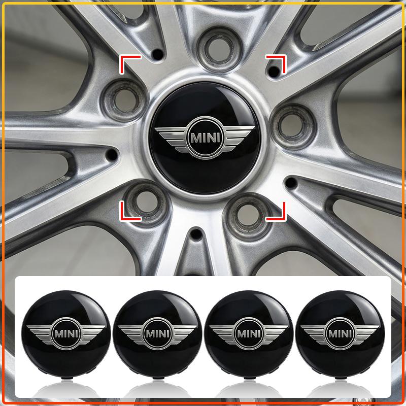 4Pcs 56MM Emblem Car Wheel Center Hub Cap Rim Cover Waterproof For MINI Cooper One S Clubman R50 R53 R56 R60 F55 F56 R57 R58 R59