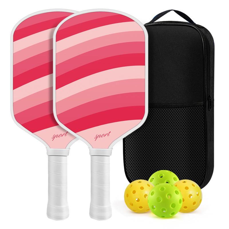 Carbon Fiber Pickleball Paddle T700 Textured 16mm Long Handle Set
